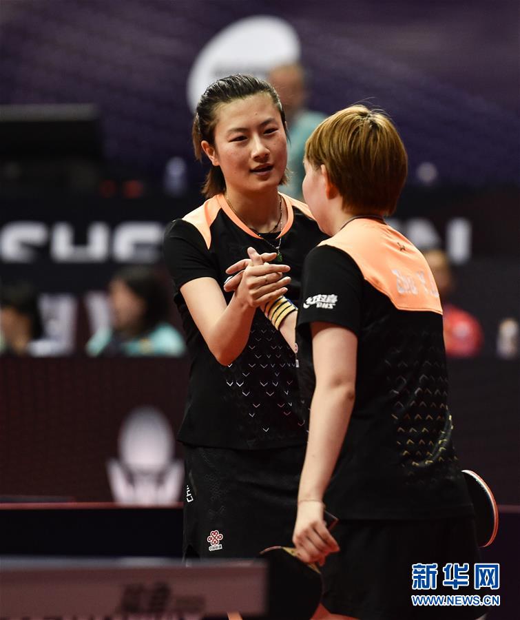 乒乓球中国公开赛:丁宁\/朱雨玲晋级女双决赛